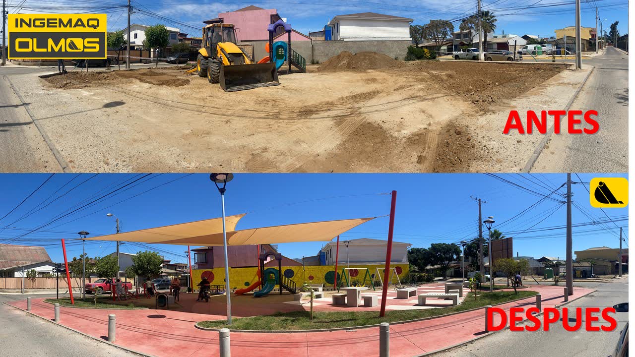 Antes y después de proyecto de mejoramiento 1